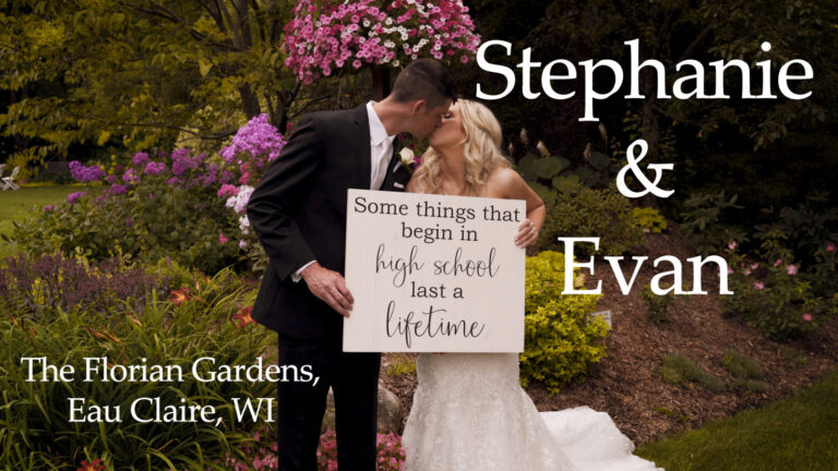 High School Sweethearts Wed | Stephanie & Evan | The Florian Gardens, Eau Claire, WI