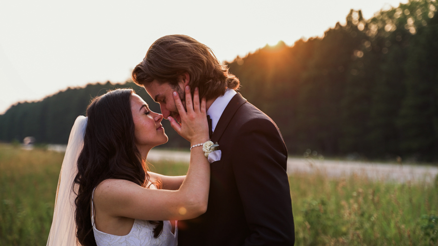 Sunset Wedding Photos, Pinewood, MN